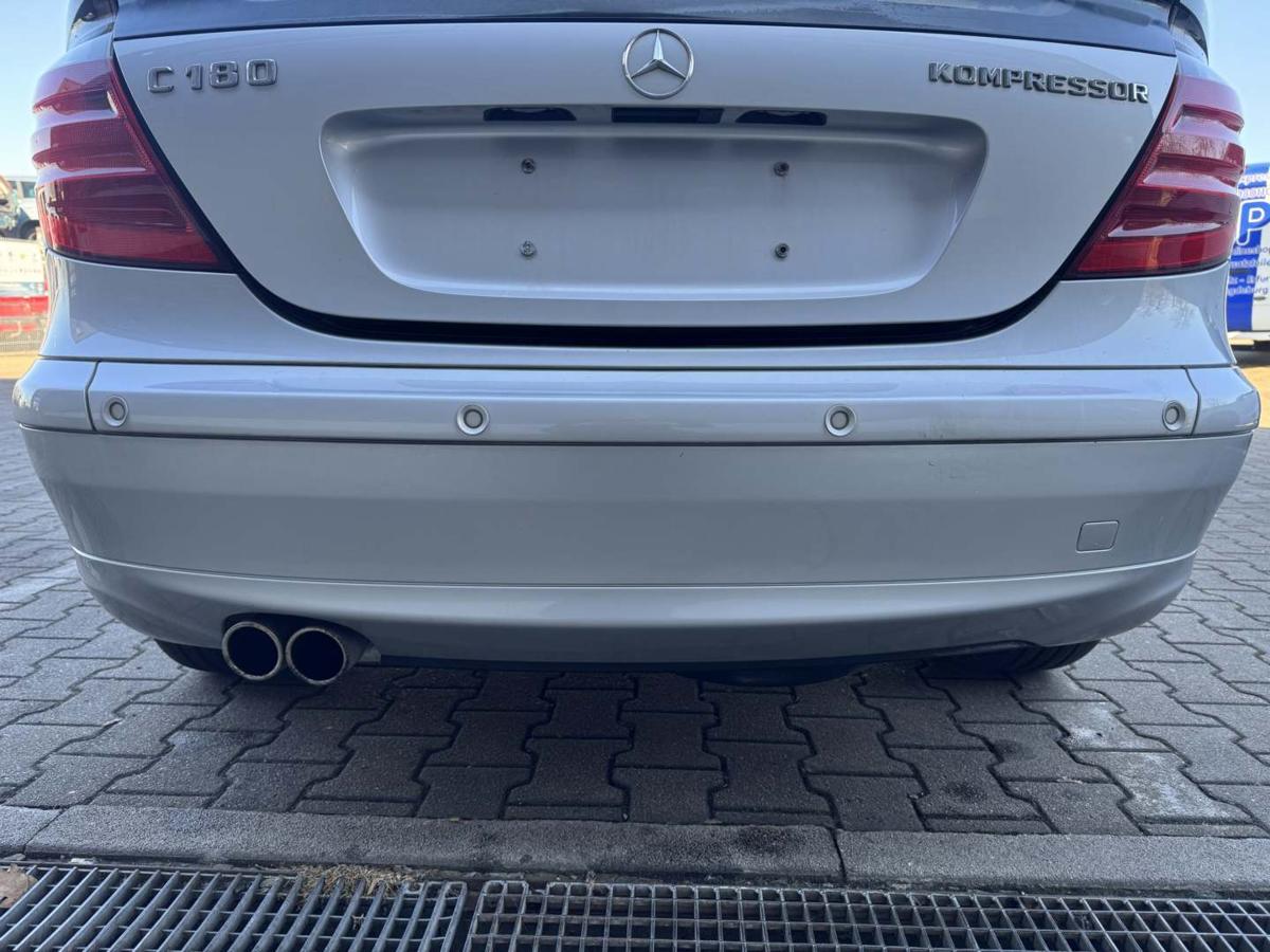 Mercedes Sportcoupe CL203 original Sto&szlig;stange Stossf&auml;nger hinten 744 Brillantsilber Bj.2003